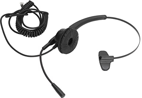 Casque Téléphonique avec Micro Rotatif RJ9, Casque Téléphonique pour Center D'Appels de Bureau, Appels Clairs, Micro Pliable