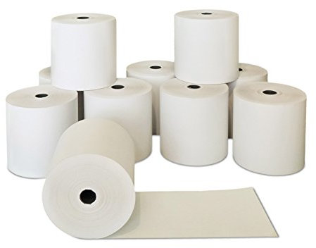 10 Stk. Thermorollen | 80x80x12 mm Ø76mm | Länge: 80 m | BPA frei | Kassenrollen für alle Kassensysteme Bonrollen Drucker | Thermopapier made in Germany | HUTNER