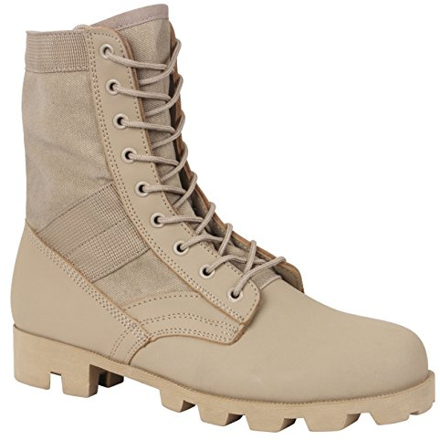 Rothco 8 Inch Jungle Boots, Desert Tan, 9 Regular