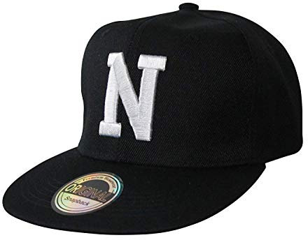 Buchstaben Initialen Snapback Cap Black & White (N)