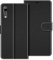 COODIO Coque en Cuir pour Huawei P20, Étui Housse Pochette Fonction Stand pour Huawei P20, Noir
