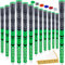 SAPLIZE 13 Golf Grips, Green, Midsize, All Weather Multi Compound Hybrid Golf Club Grips