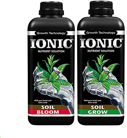 Ionic Soil Nutrients - Grow/veg & Bloom/Flowering -1L,2L,5L,20L Hydroponics (Ionic - Soil Grow & Bloom 1L)