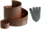 Novaliv Kräuterspirale mit Pflanzenschilder Naturrost Kräuterschnecke Hochbeet Pflanzenring Metall Kräuterbeet Kräuterturm (Mittel 41)