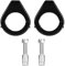 Blinkerhalterung Motorrad, Motorrad Gabel Blinker Versetzung Versetzer Halterung Schellen 41mm Gabelschellen montieren (Silber)