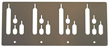 Kirschner Metallbau Spießhalter Steckerlfisch Grillaufsatz Fisch Halter Fischgrill VA Holzkohlegrill Gasgrill (Spießhalter Flach (4-Fische))