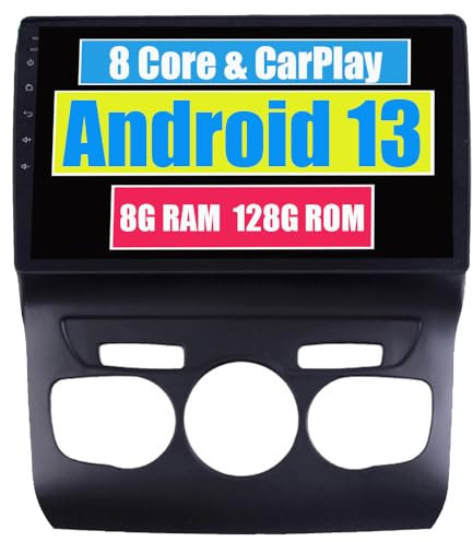 RoverOne Sistema Android Coche Radio GPS para Citroen C4 2011 2012 2013 2014 2015 con Navegación Estéreo Multimedia Bluetooth DSP WiFi CarPlay