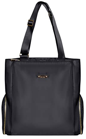 Kiinde Anika Breast Pump Bag/Tote with Cooler Pocket, Laptop Compartment, Black