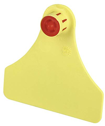 FlexoPlus Rinder-Ohrmarke F/F blanko, Dorn- u Lochteil gelb