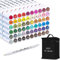 Shuttle Art Alkohol Marker Set, 60 bunte doppelseitige Alcohol Marker Stifte Set mit 1 Nr.0 Blender, Twinmarker Stifte für Kinder, Erwachsene, Alkohol Stifte, Marker zum Malen