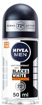 Nivea Men Black&White Invisible Ultimate Protection Roll On Deodorant, 50 ml