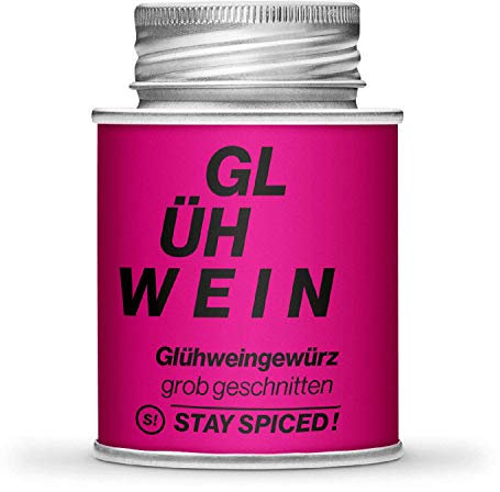 STAY SPICED ! Glühweingewürz I Perfekt für Winter I Ideal für Glühwein, Jagertee, heißem Apfelwein I Füllgewicht 40g | 170ml Schraubdose aus Weißblech zu 100% recyclebar
