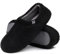 RockDove Damen Teddy-Fleece-Hausschuhe mit geschlossener Ferse für den Innenbereich, 40/41 EU, Schwarz