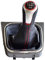 Pomo de palanca de cambios de cuero negro ABS para VW Golf 5/6 MK5 MK6 Scirocco Octavia (5 velocidades)