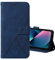 COTDINFOR Handyhülle für iPod Touch 7 Hülle Klapphülle Einfarbig Business-Stil Cover Schutzhülle Magnetisch Handytasche LederHülle Flip Case Coverfür iPod Touch 7 Business Style Sapphire Blue YBS.