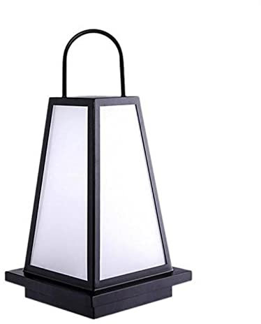Wasserdichte tragbare Windlampe für den Außenbereich, japanischer Garten, Rasen, Beleuchtung, Säule, Scheinwerfer, einfach, quadratisch, schwarz, Druckguss-Aluminium-Pfostenlampe, kommerzielle dekorat