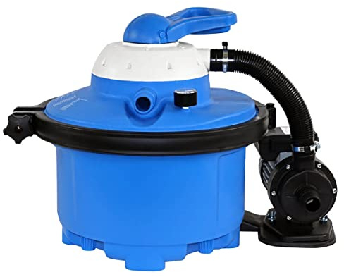 Comfortpool BASIC 6 Sandfilterpumpe | für Schwimmbäder bis 23.000 Liter | Inklusive Multi-Wegeventil und Druckmesser | Ideal für Glasperlen und Filterbälle
