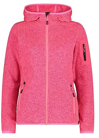 CMP - Giacca Donna Cappuccio Fisso, Gloss-Antracite, XS