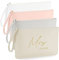 MaldetMOMENTS Braut Clutch MRS mit Name, personalisierte Brauttasche, Tasche für die Braut, personalisierte Handtasche als Geschenk für die Braut (Beige)