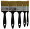 Coral 31128 Lot de 5 pinceaux synthétiques pour murs, plafonds, pose, peinture générale 1,3 cm, 2,5 cm, 3,8 cm, 2 x 5,1 cm