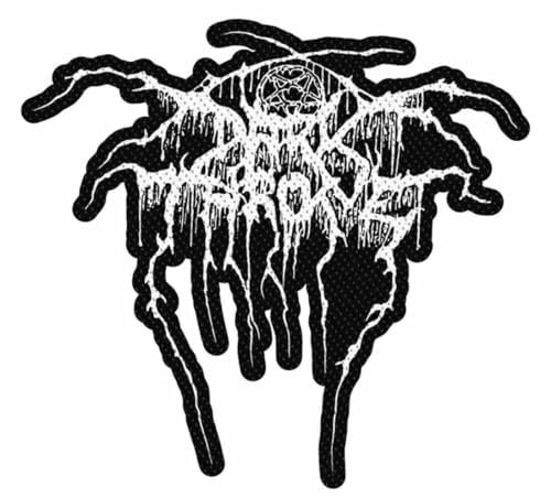 Dark-Throne - Logo Shape Aufnäher/Patch, Black Metal