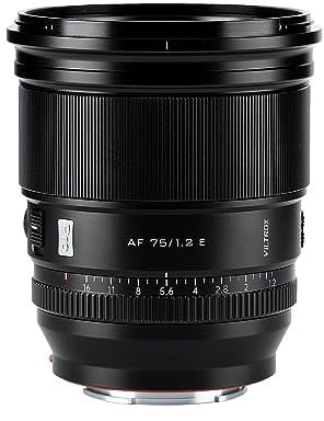 VILTROX PRO 75mm f/1.2 E for Sony e-Mount for Sony A7M/R/S Series A7Cc A9 A1 A6x00 Fs5 Sony E Mount Cameras Lens