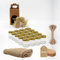 Espirito Rebelde 20 Pots en Verre Vides 40 ml avec Couvercle + Boîtes + Tissu + Ficelle de Jute + Étiquettes Kraft | Confiture, Conserves, Miel | Souvenirs de Mariage