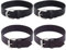 WEBEEDY 4 Stück (2 Paar) Lederarmband-Hemd-Ärmelhalter, Verstellbare Armbänder, Ärmelhalter, rutschfeste Arm-Hemd-Strumpfbänder, Hemd-Ärmel-Clips Für Business-Männer Und Frauen, Lehrer, Barpersonal