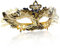 Goenb Maskerade Maske, Karneval Venezianische Masken Für Damen Frauen Maskenball Maske Karnevalsmasken Für Fasching Cosplay (Gold)