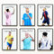 Poster Messi Neymar Mbappe Ronaldo Vinicius Haaland, A3, 29,7 x 42 cm, 6 Stück