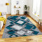 Rugs Inn Dazzling Diamond Door Mat – Non-Slip Washable Doormat, Heavy Duty Welcome Dirt Trapper, Water Absorbent Floor Mat for Indoor/Outdoor Use, Front Entrance, and Kitchen (Teal, 50cm x 80cm)