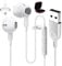 USB Headphones with Microphone for PC 7.5 Ft Cable, USB A Headset for Computer, Wired USB Earbuds with Mute Stereo Noise Canceling Call Cord Earphones for Laptop Dell Lenovo Surface PS5 Switch, White