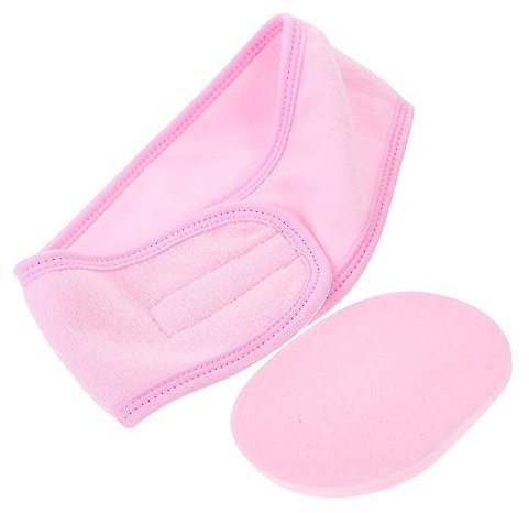 FRCOLOR 5sätze Gesichtsbande Und Waschsponge Spa Stirnband Für Frauen Wiederverwendbares Hautpflege Make-up-entfernung Und Gesichtsreinigung Für Yoga Und Badezimmer