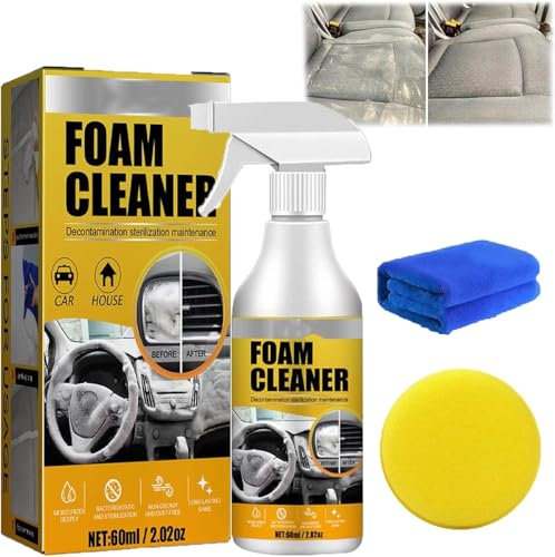 Generic Car Interior Foam Refinisher Cleaner, Multi-purpose Foam Cleaner, All Around Master Foam Cleaner, Upholstery Cleaner For Car Seats, All Purpose Household Foam Cleaning Spray for Car (1PC)