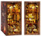 Cuteefun DIY Book Nook Kit, Insertion de Bibliothèque Miniature DIY, Serre-Livres en Bois 3D avec Lumière LED, Décoration Délicate, Cadeau Unique pour Adultes et Adolescents (Nuit Magique)