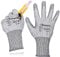 SAFEYEAR Level 5 Cut Resistant Safety Gloves, PU Coated Knitted Work Gloves, Grey Anti-Slip & Abrasion Resistant Hand Protection, Size M - for Construction, Gardening, DIY, Durable & Comfortable Fit
