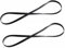 AFCJLTO Set di 2 cinture in gomma per giradischi, elastiche e resistenti, larghezza 5mm e lunghezza 20cm, Sostituzione facile e duratura come cinghie di ricambio per i vostri fonografi o piatti,
