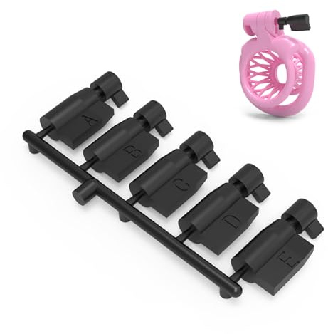 NAIXBTY 5-Teiliges Set Einmal-Schlösser aus Kunststoff nummeriert Keuschheitskäfig Zwangsdilator für CB Keuschheitsgürtel Peniskäfig Schlösser