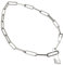 COLLBATH Elegant Gold Lock Pendant Necklace Vintage Neck Chain for Women Fashion Accessory