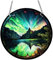 Colgante de vidrieras de vidrier, Cazador de Sol acrílico de 7.9x7.9 Pulgadas, vidrieras Decorativas fáciles de Colgar para Amigos, Familiares y Mujeres