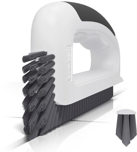 Lumkew Grout Cleaning Brush, V Shape Stiff Grout Cleaner Brush for Floors Tile Grout Scrubber Bathroom Shower Corner, 1 Pcs