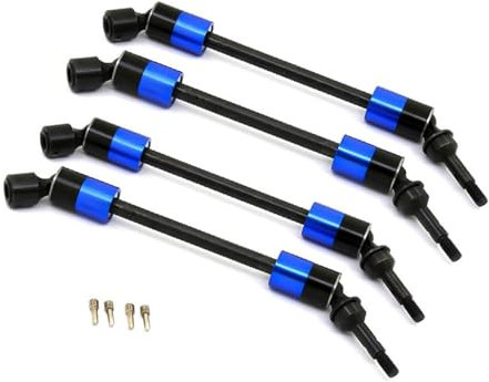 RC Zubehör Für Traxxas Für E-Revo Für Summit 4 Stücke Stahl CVD Für Universalgelenk Antriebswelle Achse Upgrade Teile Für 1/10 RC Auto Zubehör, Blau