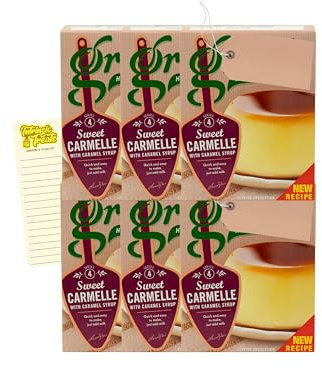 Caramel Dessert Mix Bundle with Greens Sweet Carmelle 70g x6 and Intrinsic Treats Shopping List Card