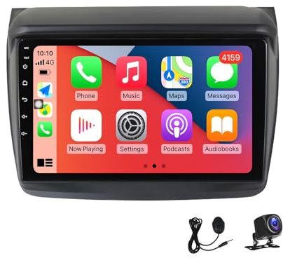 9 Pollici Android 13 Autoradio Wireless Car-play compatibile con Mitsubishi L200 2008~2016 Touch Screen Autoradio Bluetooth Navigazione Multimediale Per Auto Con DSP FM RDS Radio,M150CP 4core 2G+32G