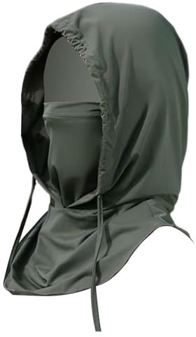 Lunaobrik Sun Shade Hut Neck -Schild, UV -Schutzhalsabdeckung - Vollkopfkühles Gesichtsschalschichtkappe Kapuze,Atmungsaktierbarer Sonnenschattenhut zum Radfahren Skifischen für Frauen Männer