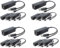 Goufride Paquet de 16 Répartiteurs PoE 5V, Adaptateur 48V à 5V 2.4A avec Prise Micro-USB, pour CaméRa IP, Tablettes, pour et Plus