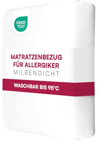 Clinotest Matratzenschoner wasserdicht allergikerfreundlich 180x200x23 cm – Matratzenbezug mit 2-seitigem Reißverschluss, Atmungsaktive Bettunterlage, Milbendicht & Kochfest, Inkontinenzunterlage