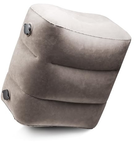 UMBAPA Repose-pieds gonflable (sans airbag) | Idéal pour avion, bus et voiture | Extrêmement durable et compact | Idéal pour avion, bus et voiture