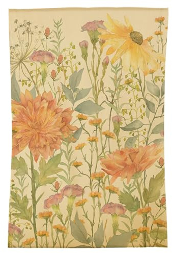 Voyage Maison Delamere Rug (Orange - 120x180cm) | Large-scale floral print with refined natural beauty