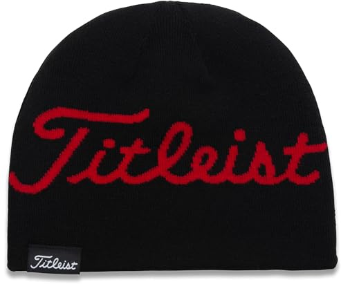 Titleist Reversible Golf Beanie, Black, One Size Fits All